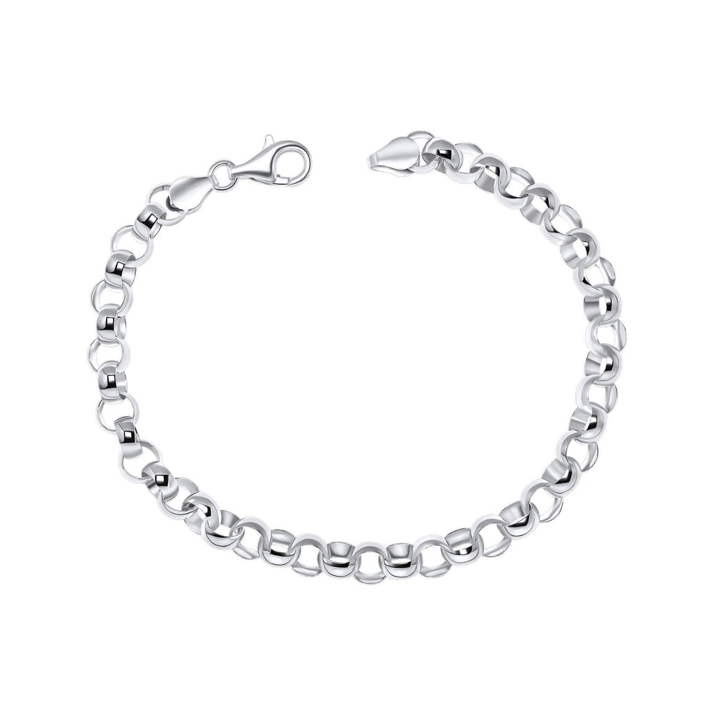 Belcher Chain Bracelet British Made 925 Hallmarked Brand New Boxed 22cm