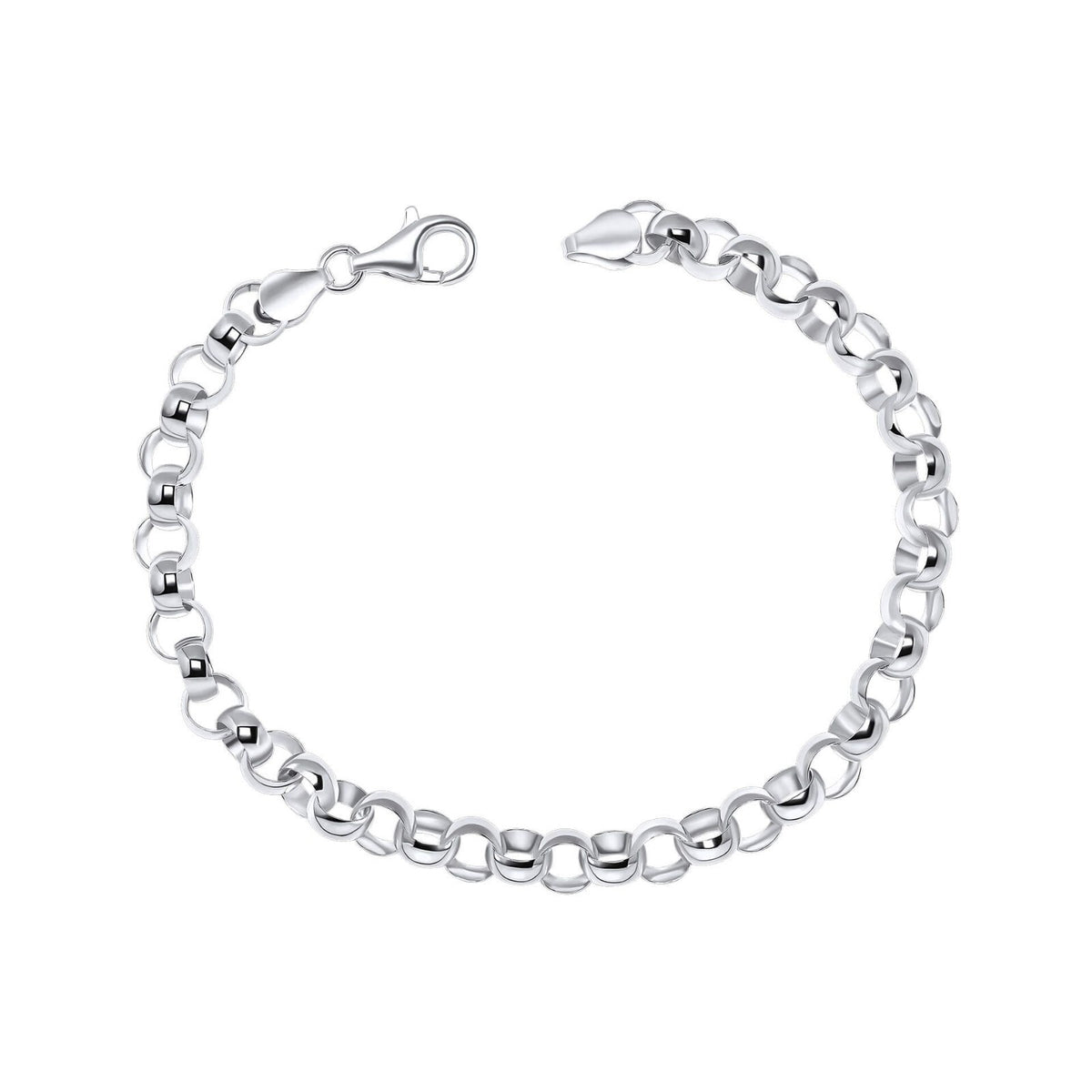 Belcher Chain Bracelet British Made 925 Hallmarked Brand New Boxed 22cm