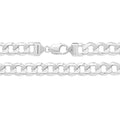 Men's Sterling Silver Bracelet Curb Link British Made 925 Hallmark 8" Weight 30g