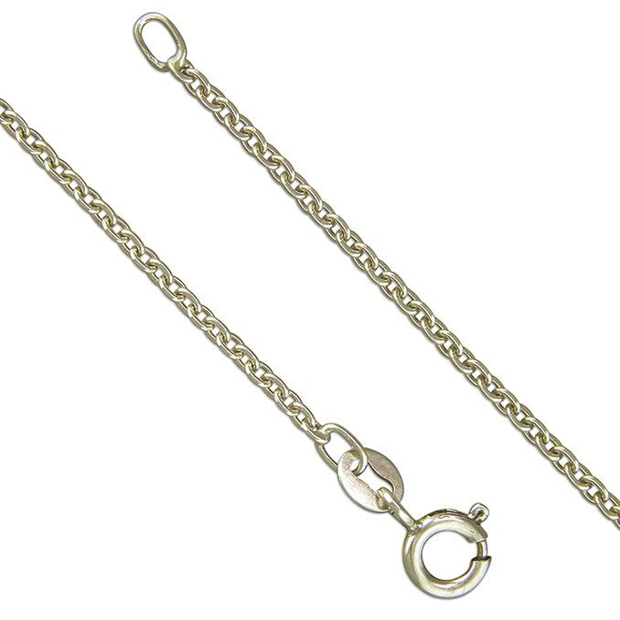 Oxidised Gents Trace Chain Solid Sterling Silver 925 Hallmarked British Made