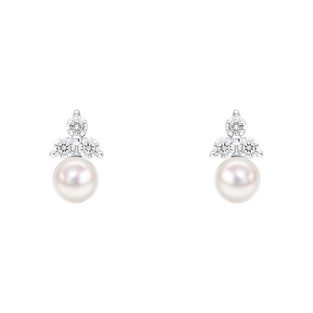 Round Freshwater Pearl Stud Earrings Sterling Silver 925 Hallmarked Brand New