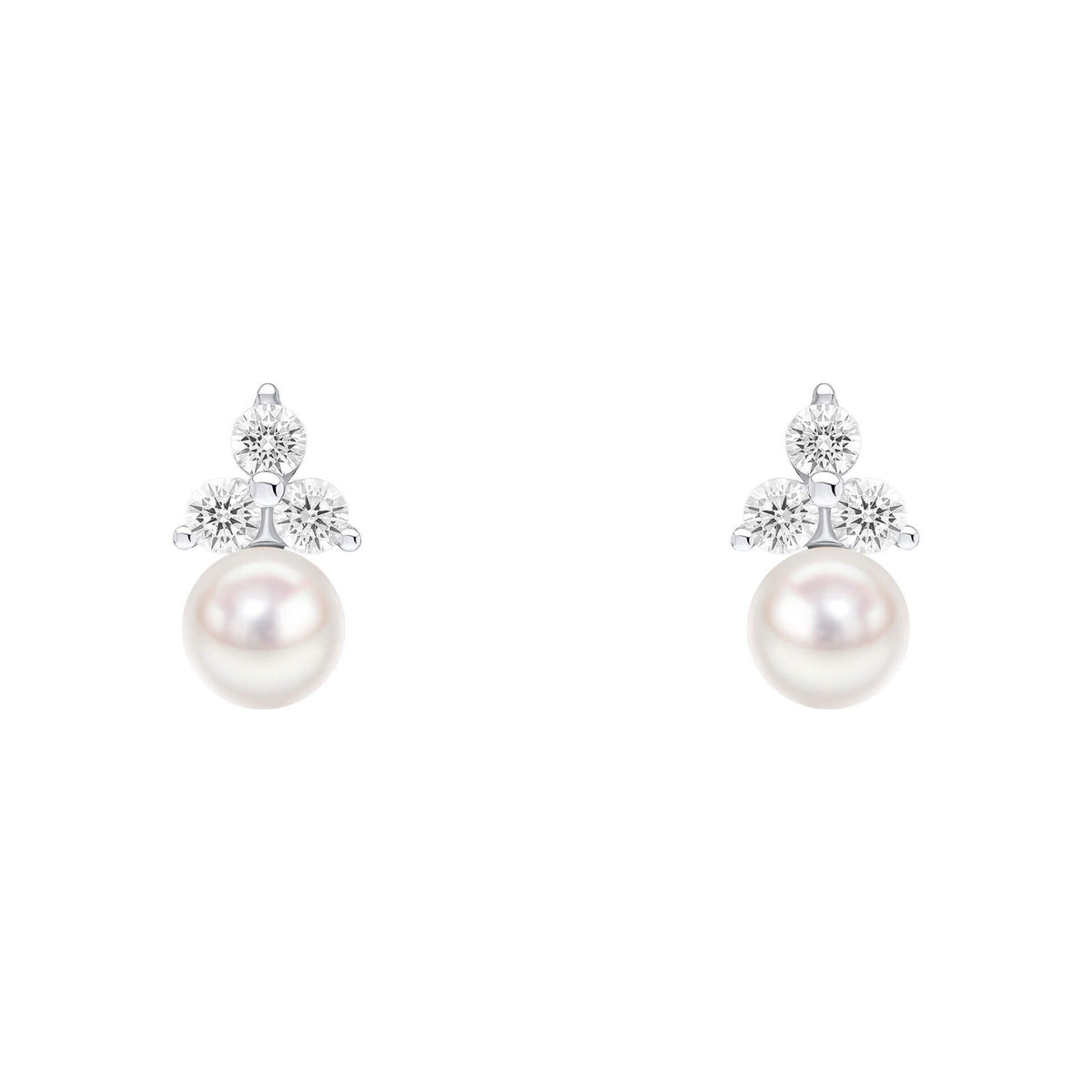 Round Freshwater Pearl Stud Earrings Sterling Silver 925 Hallmarked Brand New