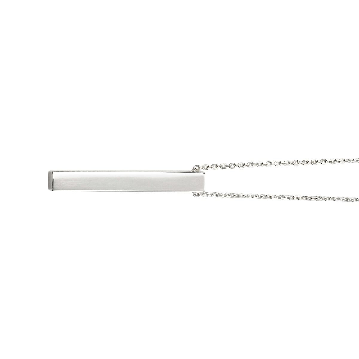 Vertical Bar Necklace Sterling Silver 925 Hallmark British Made Brand New Boxed