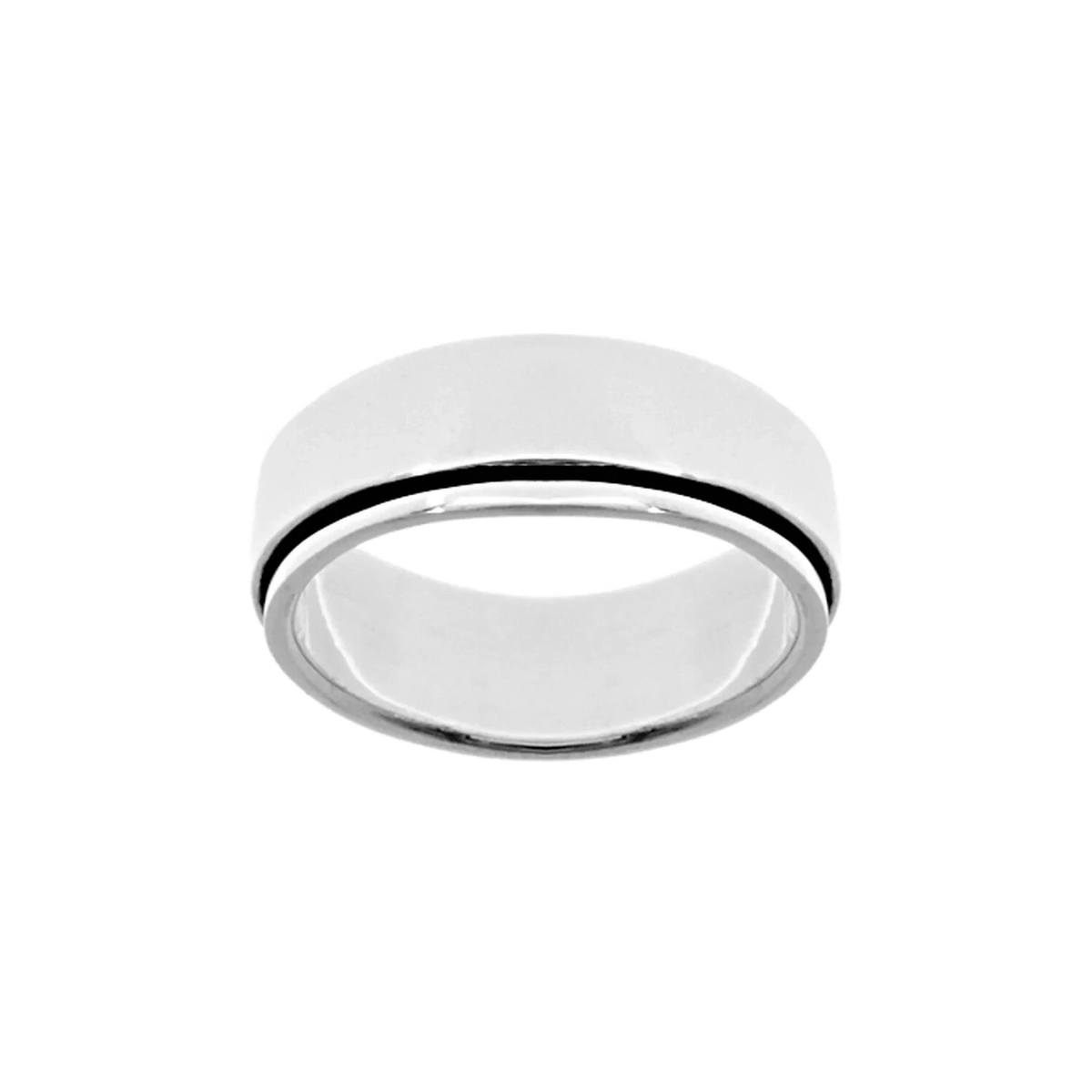 Mens Plain Sterling Silver Spinner Rotating Ring 925 Hallmarked Sizes W - Z