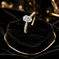 Oval Lab-Grown Diamond Engagement Ring 18ct Yellow Gold Hallmarked Sizes J - Q