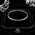 Plain Hollow Slave Bangle Sterling Silver 925 Hallmarked British Made Brand New