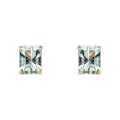 Octagonal Amethyst Stud Earrings 9ct Yellow Gold 375 Hallmarked British Made