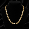Yellow Gold Cuban Curb Chain British Made Fully Hallmarked 20" Weight 42 grams