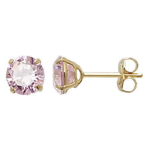 Topaz Pendant and Earrings Set Solid Yellow Gold Solitaire 18" Chain Hallmark