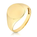 Mens 9ct Yellow Gold Signet Ring 375 Hallmarked British Made Size K - Z