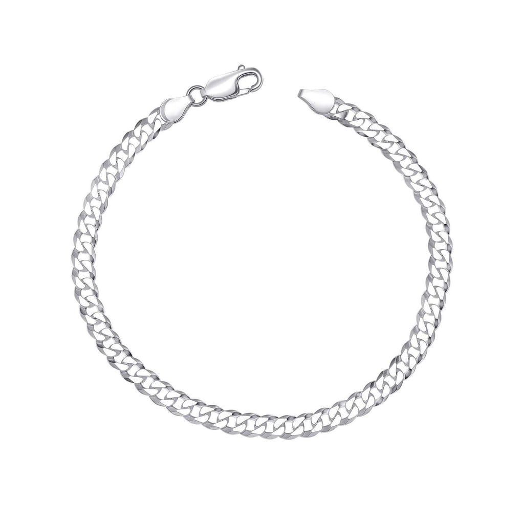 Curb Chain Bracelet Sterling Silver 925 Hallmarked British Made Brand New Boxed