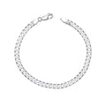 Curb Chain Bracelet Sterling Silver 925 Hallmarked British Made Brand New Boxed