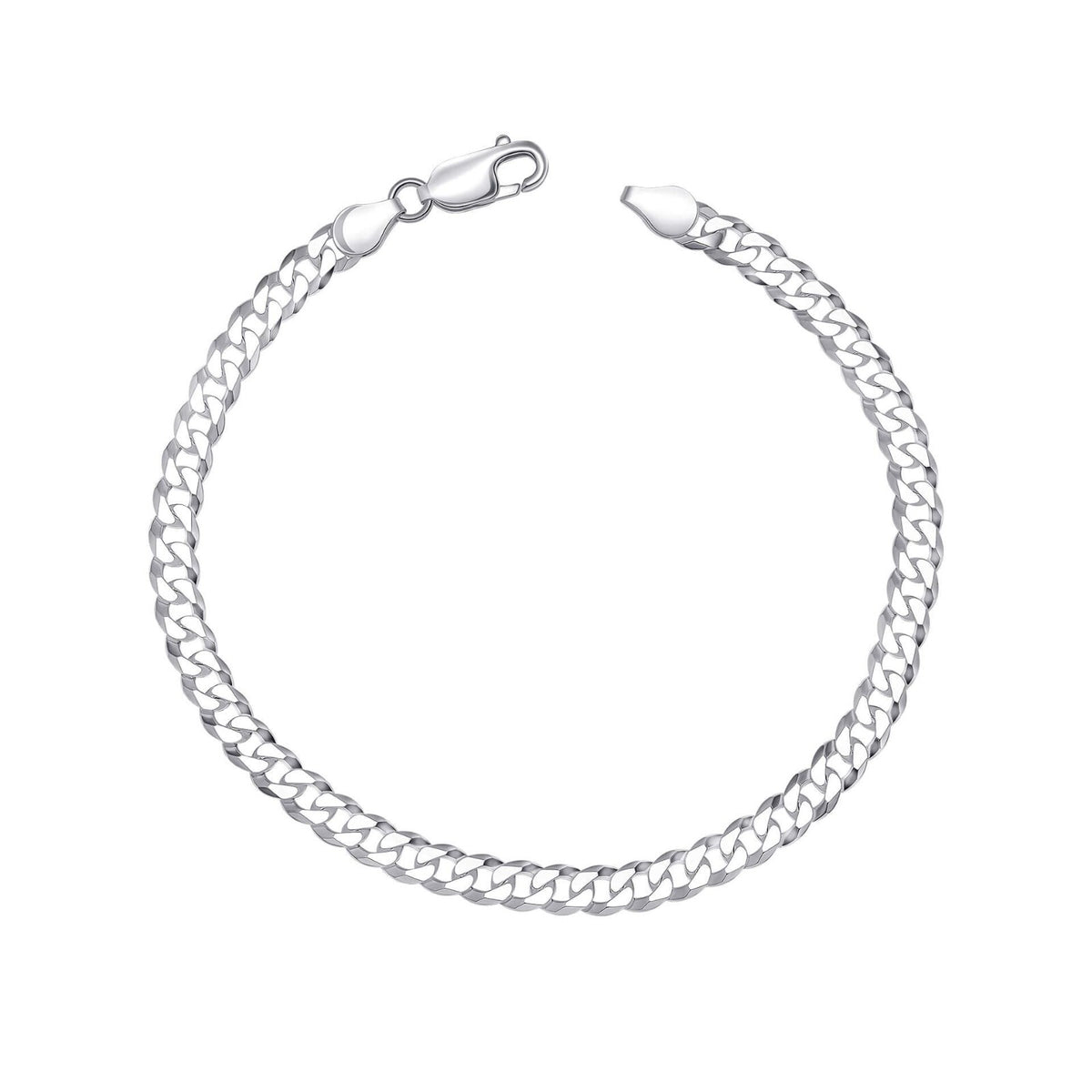 Curb Chain Bracelet Sterling Silver 925 Hallmarked British Made Brand New Boxed