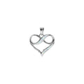 Infinity Heart Opal Pendant Sterling Silver 925 Hallmarked All Chain Lengths