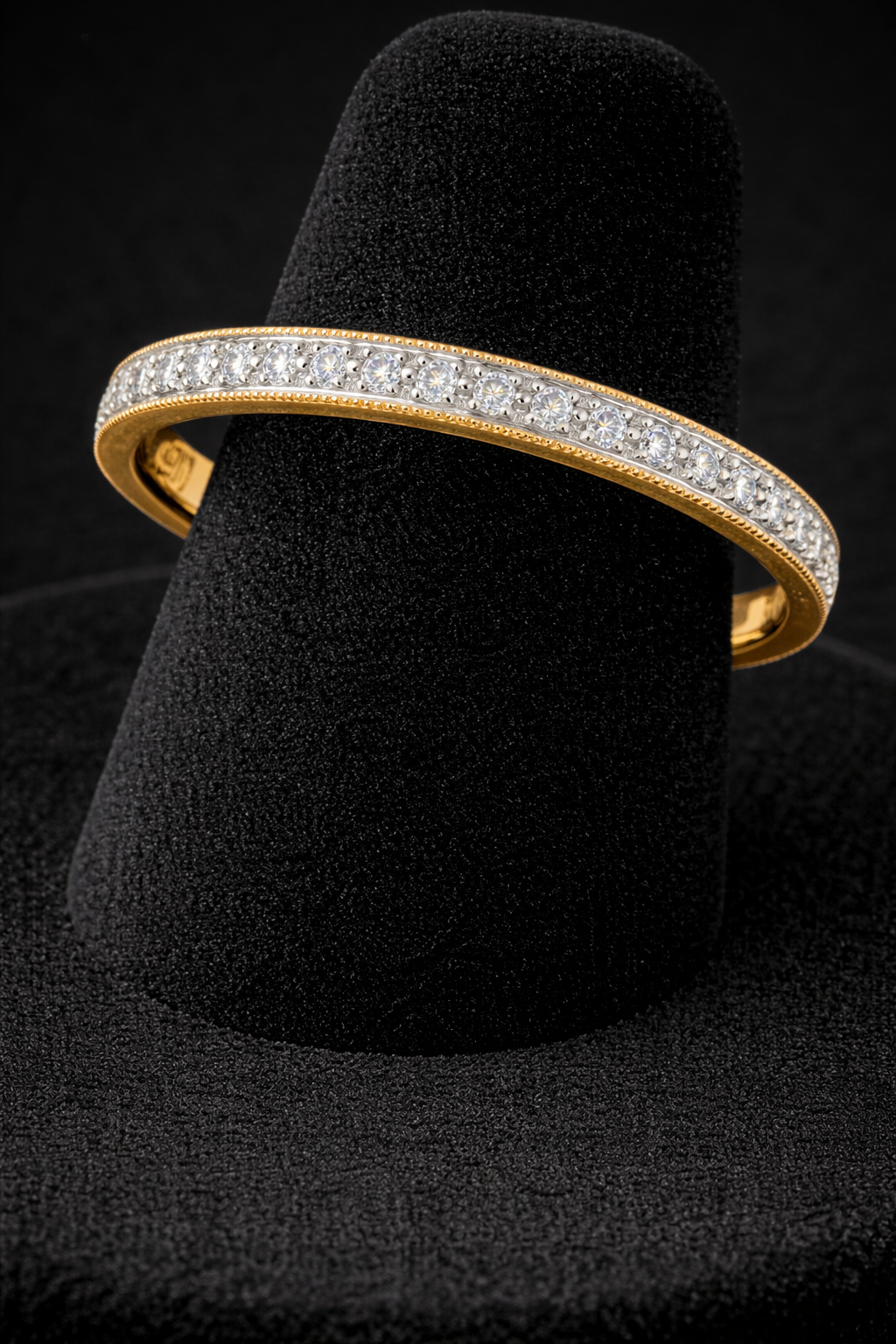 Diamond Eternity Ring 9ct Yellow Gold 375 Hallmark Sizes J - Q British Made