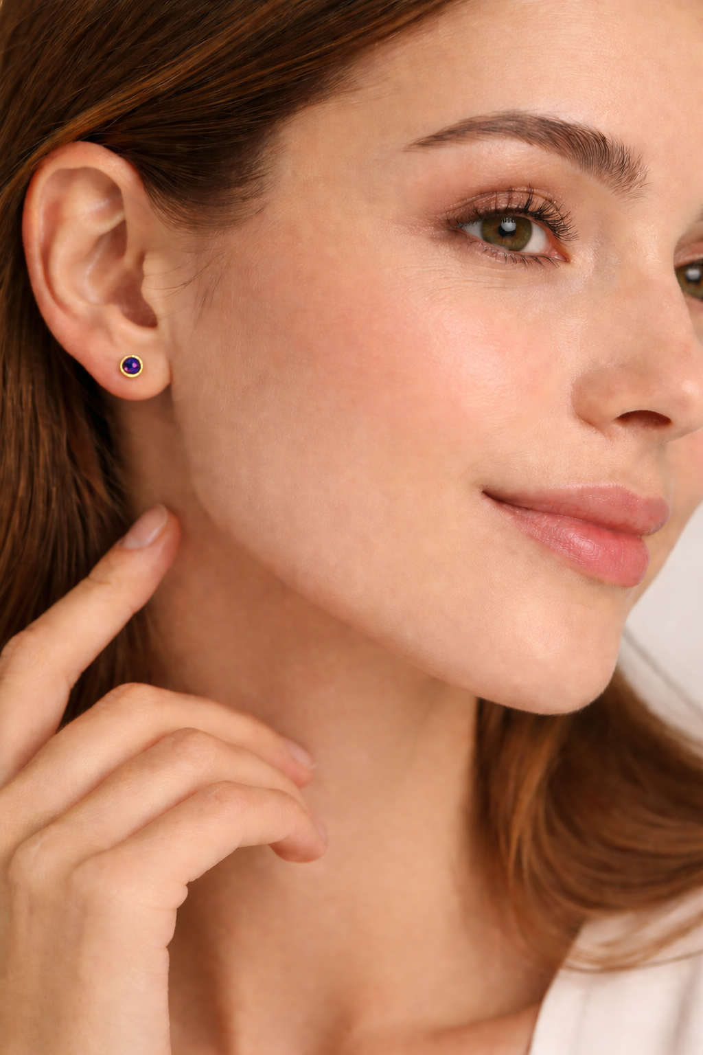 Yellow Gold Sapphire Earrings Solitaire Natural Stone 375 9 Carat New Boxed