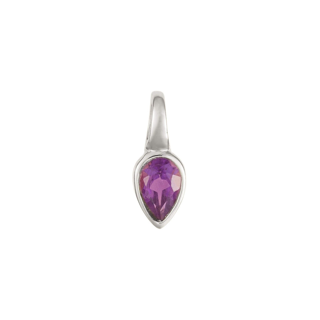 Semi Precious Birthstone Pendant Sterling Silver 925 Hallmarked All Months