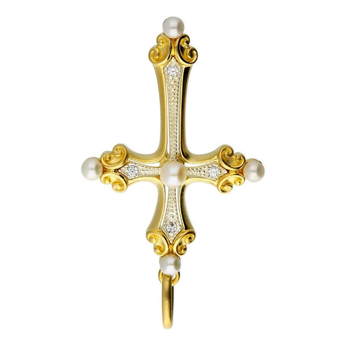 9ct Yellow Plated Cross Pendant Hallmarked British Made All Chain Lengths