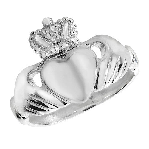 Sterling Silver Ring Claddagh 925 Hallmarked Size L - X British Made