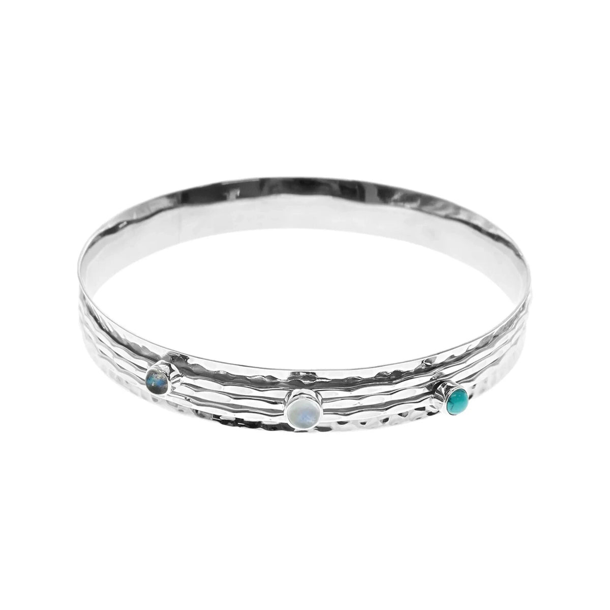 Sterling Silver Catalina Spinner Bangle British Made 925 Hallmarked Brand New
