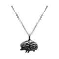 Detailed Hedgehog Necklace Solid Sterling Silver 925 Hallmarked British Made
