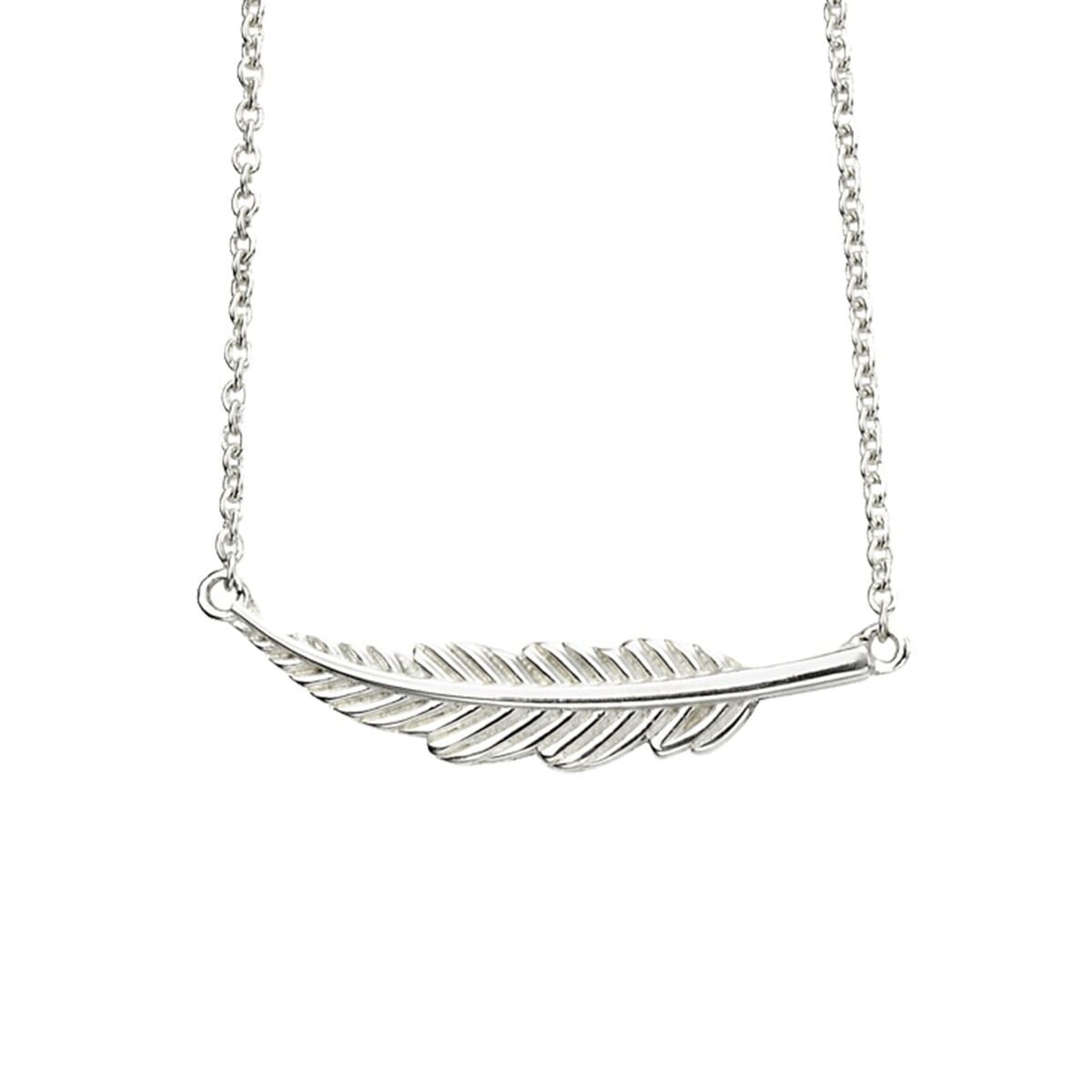 Detailed Feather Necklace Sterling Silver 925 Hallmarked Brand New Boxed