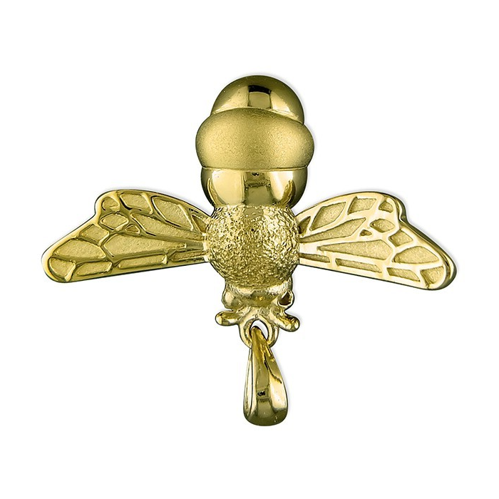 Bumble Bee Pendant 18ct Yellow Gold Plated Hallmarked All Chain Lengths