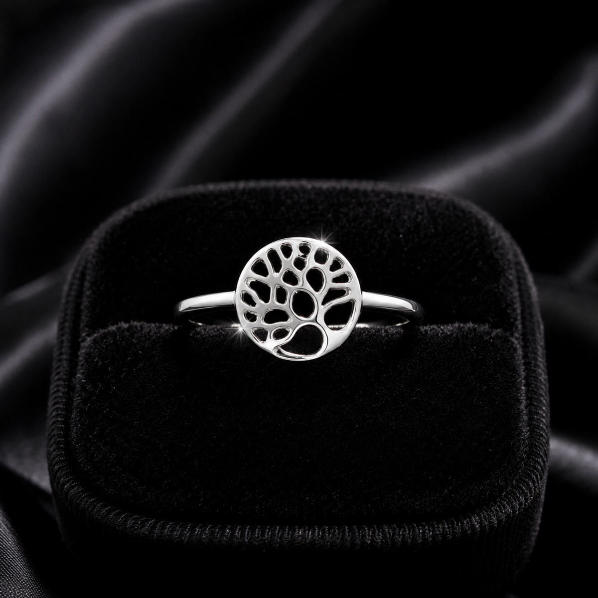 Sterling Silver Ring Tree Of Life 925 Hallmarked Size J - R Brand New Boxed