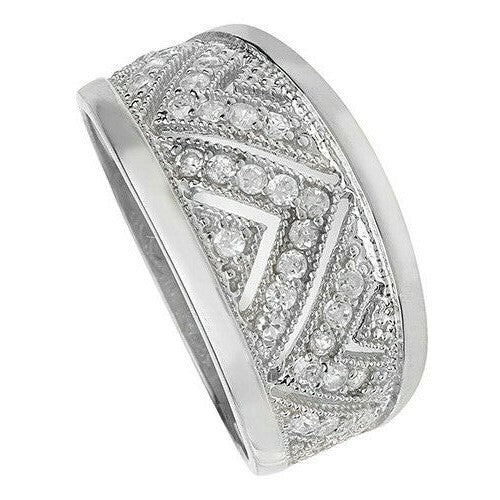 Sterling Silver Ring Anniversary Gemstone 925 Hallmarked Size L - T British Made