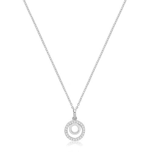 Open Zircon Necklace Earrings Bracelet Set Sterling Silver 925 Hallmarked