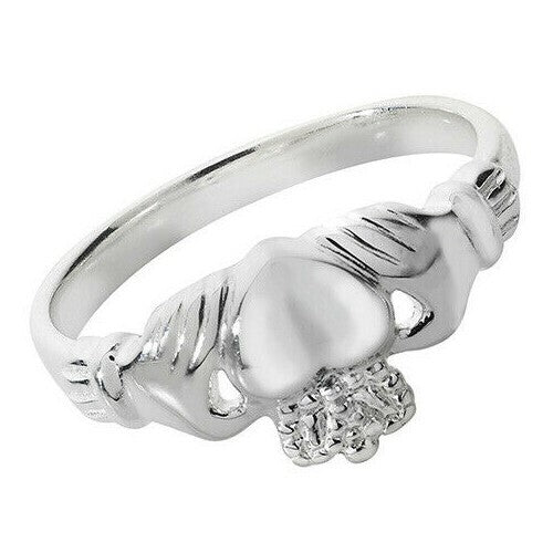Sterling Silver Ring Claddagh 925 Hallmarked Size J - U British Made