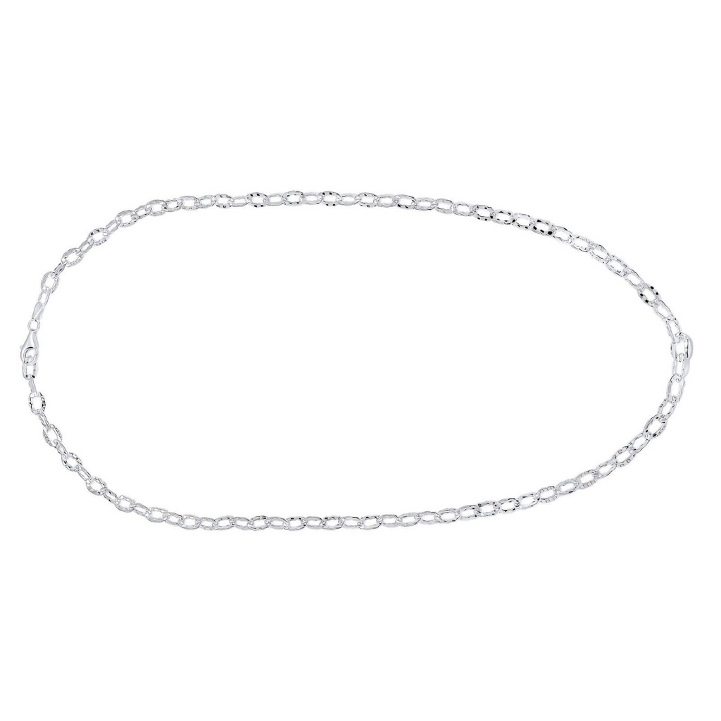 Textured Anchor Chain Necklace Sterling Silver 925 Hallmarked Brand New Boxed