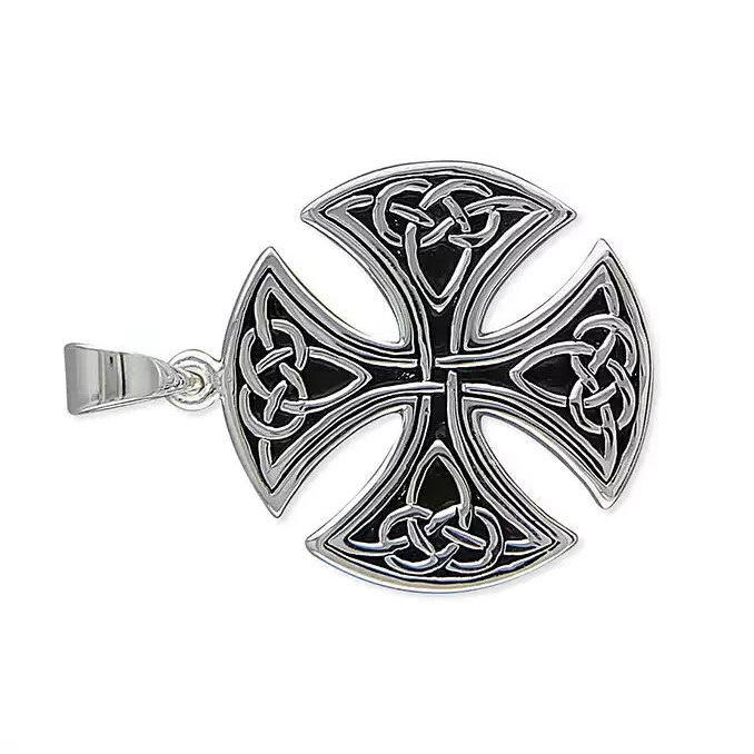 Large Celtic Cross Sterling Silver 925 Hallmarked British Made All Chain Lengths