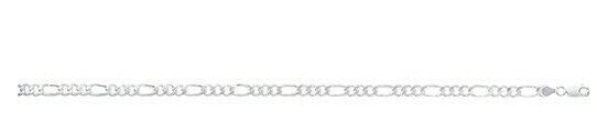 Sterling Silver Figaro Chain Solid British Made Fully Hallmarked Brand New 18"