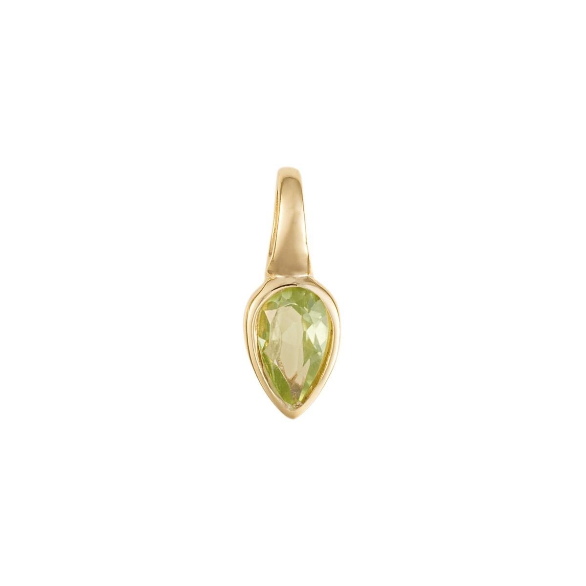 Semi Precious Birthstone Pendant 9ct Yellow Gold Plated Hallmarked All Months
