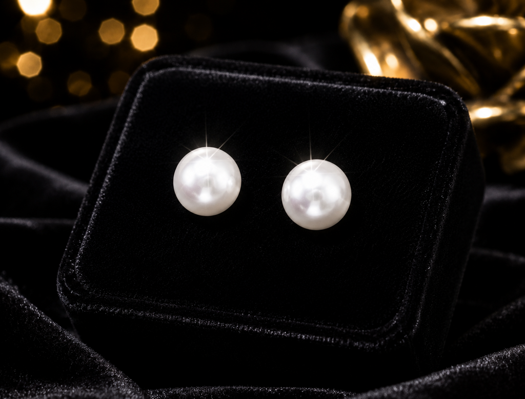 7mm Pearl Stud Earrings Sterling Silver 925 Hallmarked Brand New Boxed