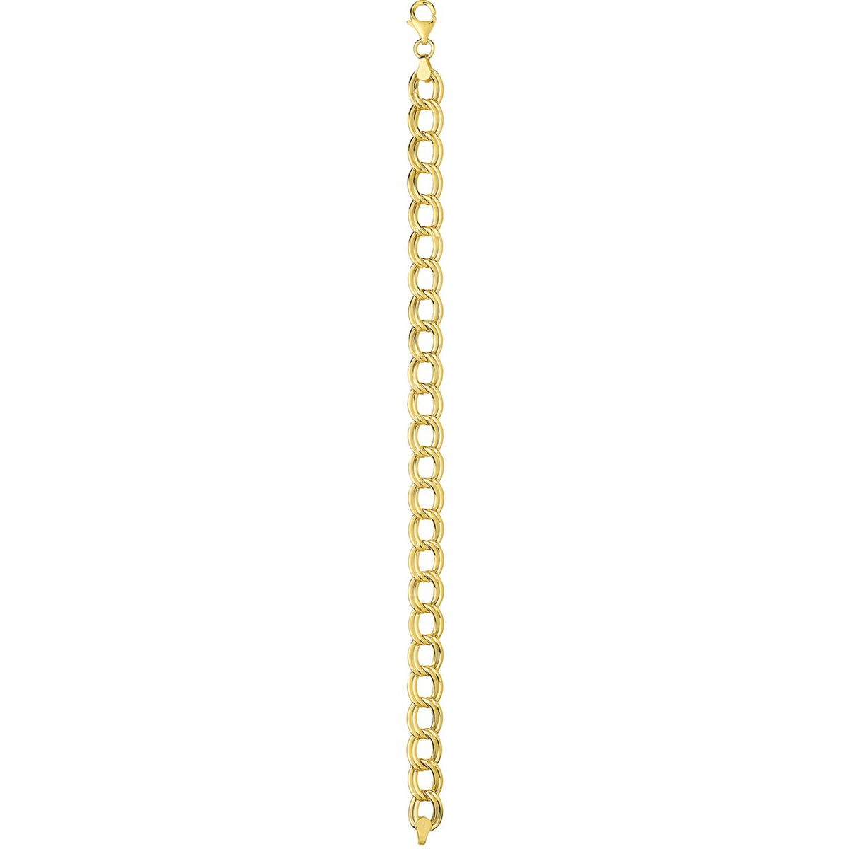 Double Link Bracelet 9ct Yellow Gold 375 Hallmarked British Made Brand New