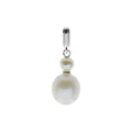 Double Drop Pearl Pendant Sterling Silver 925 Hallmarked All Chain Lengths