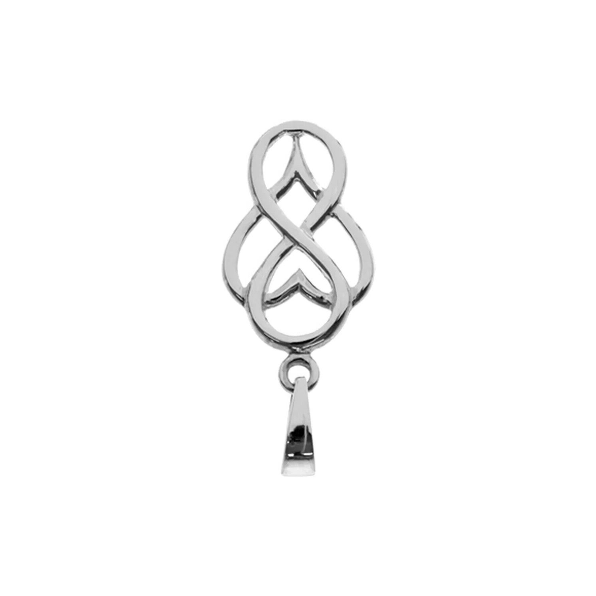 Infinity Heart Pendant Sterling Silver 925 Hallmark All Chain Lengths Brand New