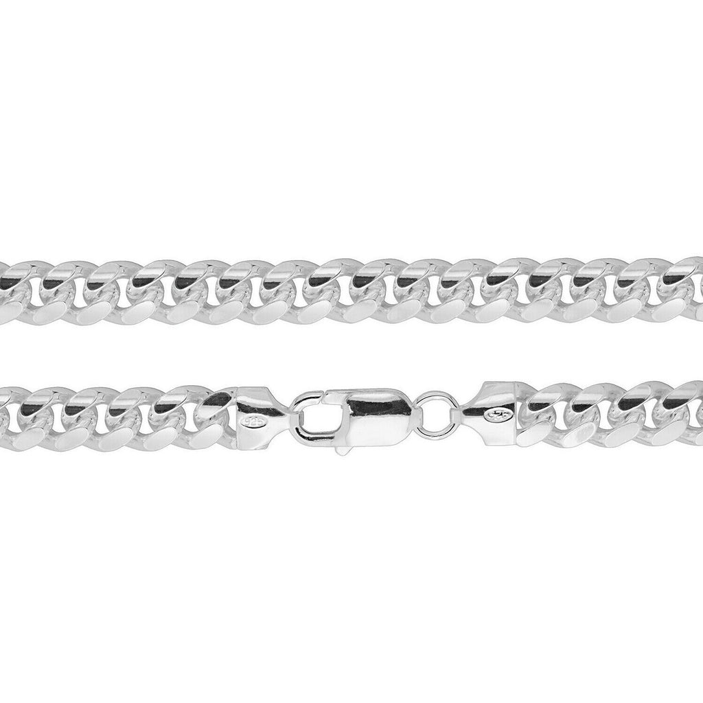 Sterling Silver Cuban Chain British Made 925 Hallmarked  22" Weight 75 g