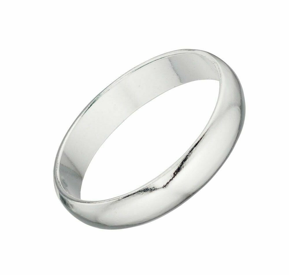 Sterling Silver Gents Ring Band Design Hallmarked Size N - V British Made