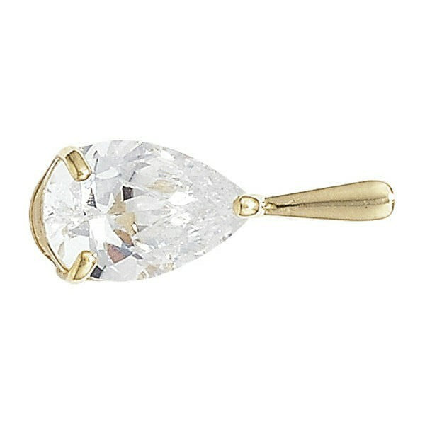 Yellow Gold Solitaire Pendant Hallmarked British Made All Chain Lengths