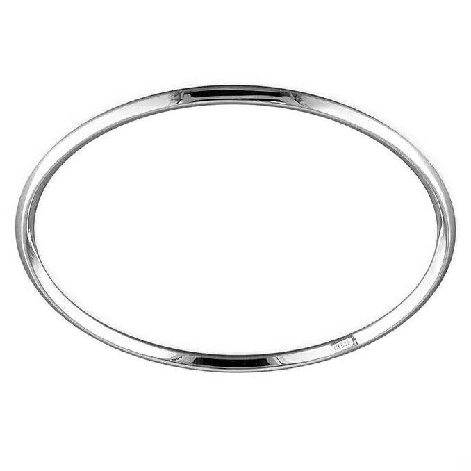 Tapered Hollow Bangle Sterling Silver 925 Hallmarked British Made Brand New