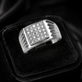 Men's Sterling Silver Signet Ring Engagement Gents 925 Hallmark Sizes K - X