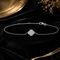 Pavé Quatrefoil Bracelet Sterling Silver 925 Hallmarked Brand New Boxed
