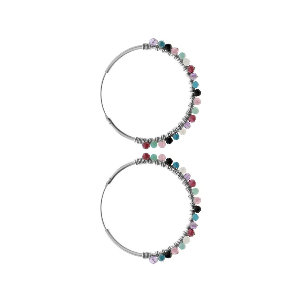 Avianna 30mm Sleeper Hoop Earrings Sterling Silver 925 Hallmark Brand New Boxed