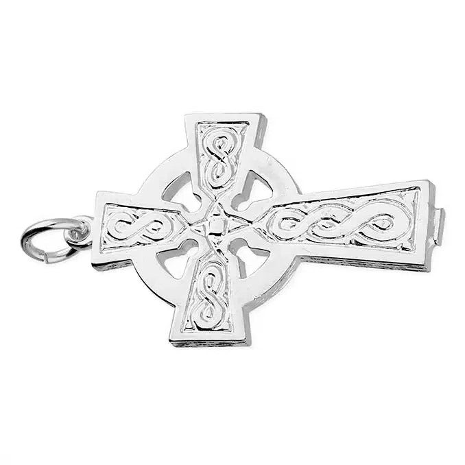 Heavy Celtic Cross Sterling Silver 925 Hallmarked British Made All Chain Lengths
