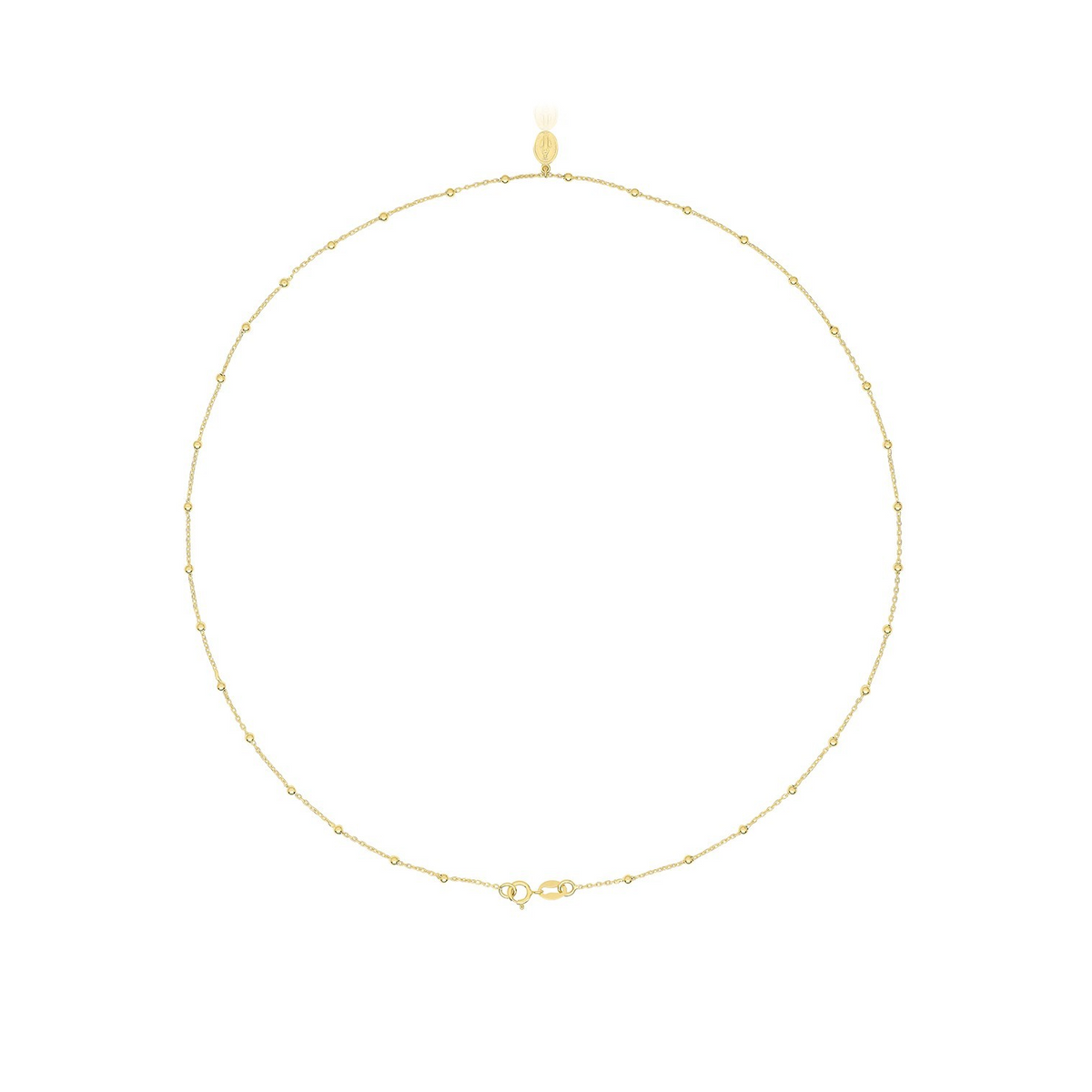 Oval Virgin Mary Necklace 9ct Yellow Gold 375 Hallmarked British Made