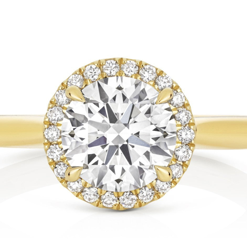 37 Lab-Grown Diamond Engagement Ring 18ct Yellow Gold Hallmarked Sizes J - Q