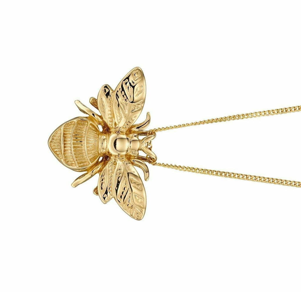 Bumble Bee Pendant Yellow Gold 375 Hallmarked British Made Brand New And Boxed